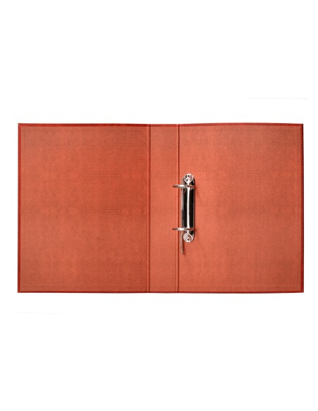 Carpeta de 2 anillas 40mm mixtas liderpapel folio carton cuero forrado compresor plastico