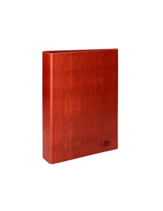 Carpeta de 2 anillas 40mm mixtas liderpapel folio carton cuero forrado compresor plastico
