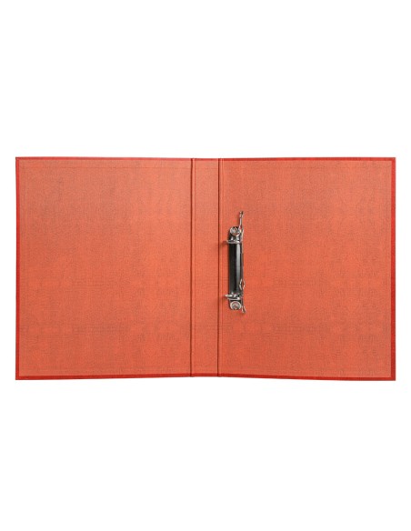 Carpeta de 2 anillas 25mm mixtas liderpapel folio carton cuero forrado compresor plastico