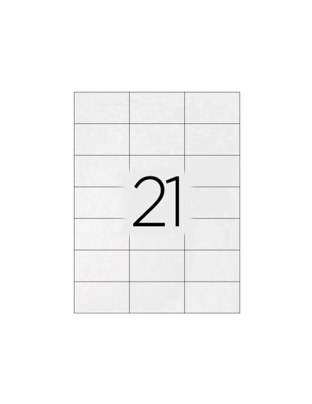 Etiqueta adhesiva q connect kf01587 tamano 635x381 mm fotocopiadora laser ink jet caja con 100 hojas din a4