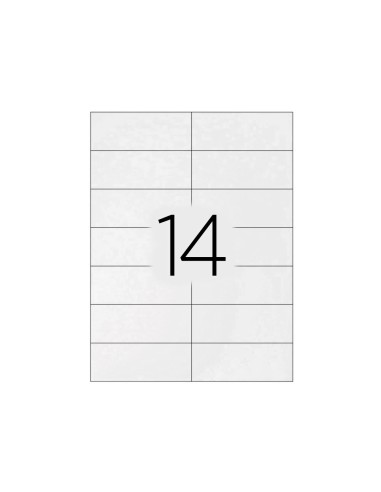 Etiqueta adhesiva q connect kf01585 tamano 991x381 mm fotocopiadora laser ink jet caja con 100 hojas din a4