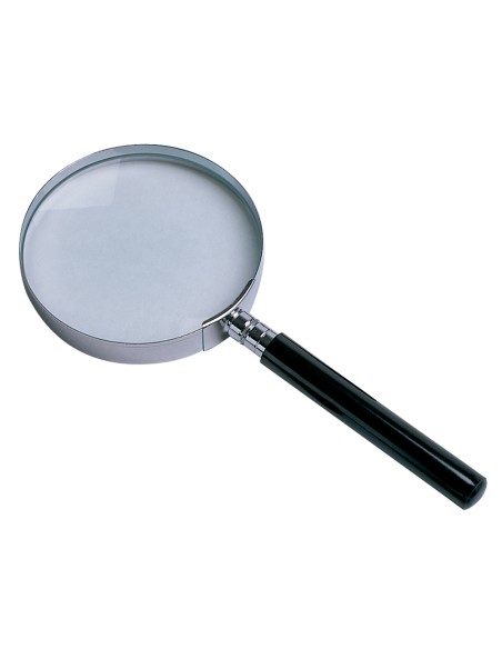 Lupa q connect cristal aro metalico mango plastico negro 50 mm