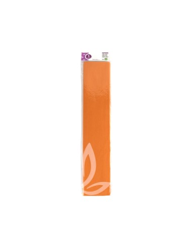 Papel crespon liderpapel 50 cm x 25m 34g m2 naranja claro