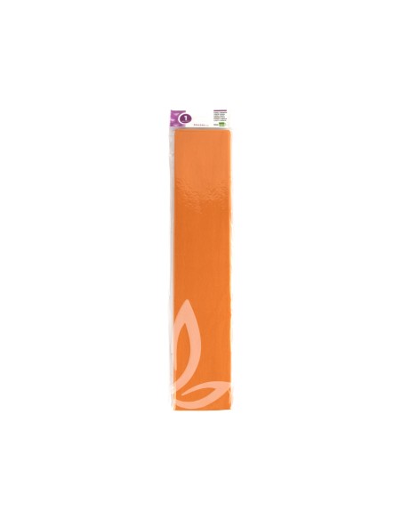 Papel crespon liderpapel 50 cm x 25m 34g m2 naranja claro