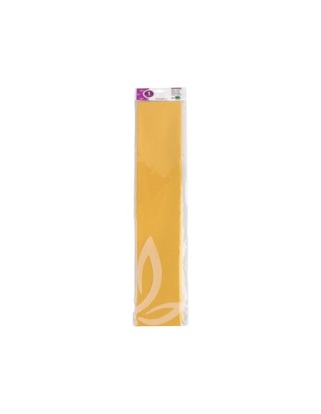 Papel crespon liderpapel 50 cm x 25m 34g m2 amarillo oro