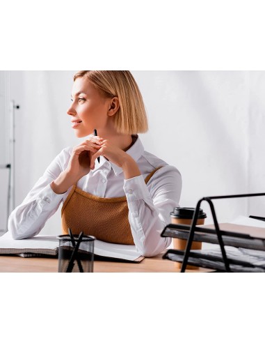 Cubilete portalapices q connect negro metal redondo rejilla diametro 86 mm alto 105 mm