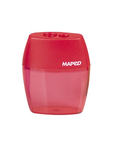 Sacapuntas maped plastico 2 usos con deposito expositor de 20 unidades