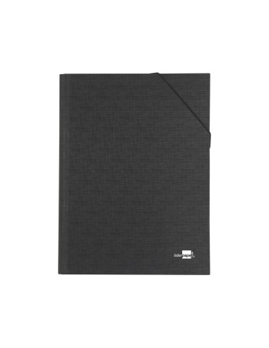 Carpeta clasificadora liderpapel 12 departamentos folio prolongado carton forrado negra
