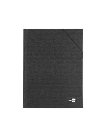 Carpeta clasificadora liderpapel 12 departamentos folio prolongado carton forrado negra
