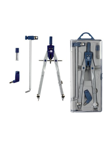 Compas liderpapel micrometrico bk 304 con adaptador y alargadera