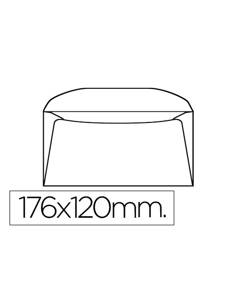 Sobre liderpapel b6 120 x 176 mm bolsa de 10