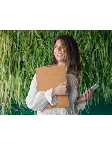 Subcarpeta liderpapel folio kraft interior blanco 240g m2