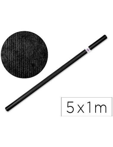 Papel kraft liderpapel negro rollo 5x1 mt