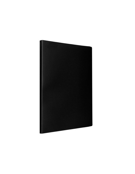 Carpeta liderpapel escaparate 37925 30 fundas polipropileno din a4 negro opaco