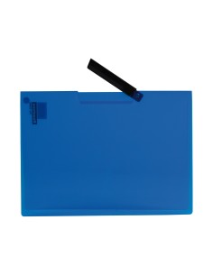 Carpeta liderpapel dossier pinza lateral 35482 polipropileno din a4 azul 30 hojas pinza giratoria