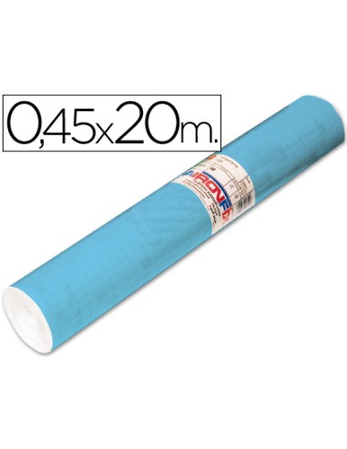 Rollo adhesivo aironfix unicolor azul mate claro 67013rollo de 20 mt