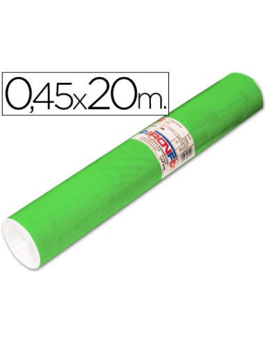 Rollo adhesivo aironfix unicolor verde medio 67005 rollo de 20 mt