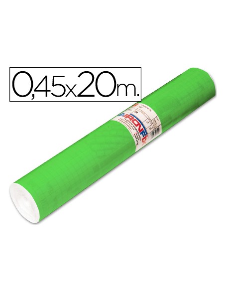 Rollo adhesivo aironfix unicolor verde medio 67005 rollo de 20 mt