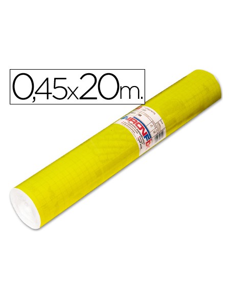 Rollo adhesivo aironfix unicolor amarillo brillo 67007rollo de 20 mt