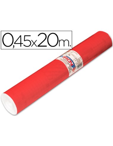 Rollo adhesivo aironfix unicolor rojo mate claro 67151rollo de 20 mt