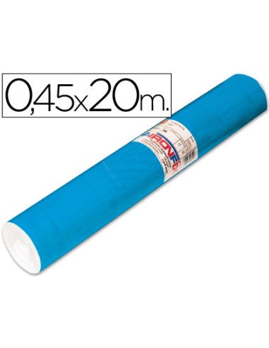 Rollo adhesivo aironfix unicolor azul mate medio 67014rollo de 20 mt