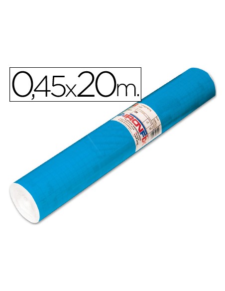 Rollo adhesivo aironfix unicolor azul mate medio 67014rollo de 20 mt