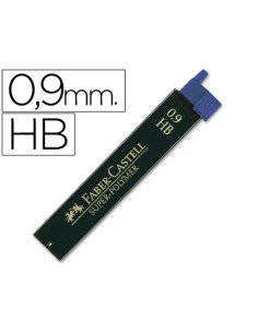 Minas faber grafito 9069 09 mm hb estuche de 12 minas