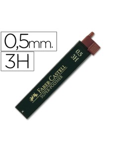 Minas faber grafito 9065 05 mm 3h estuche de 12 minas