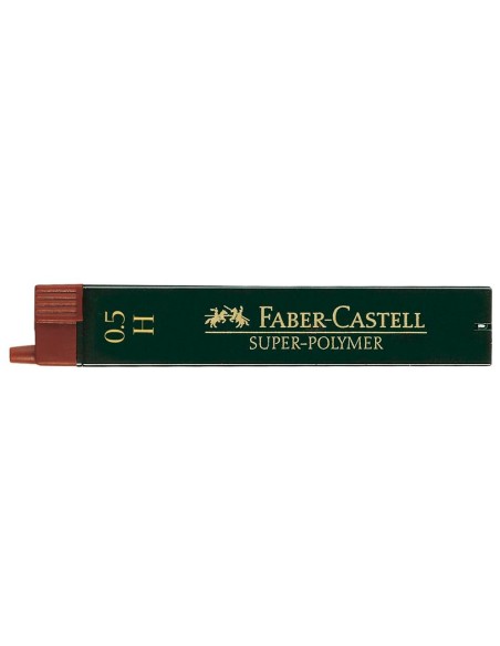 Minas faber grafito 9065 05 mm h estuche de 12 minas