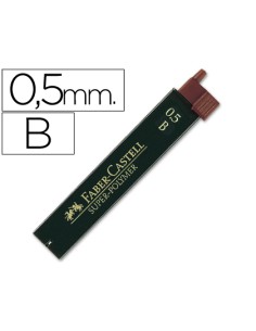 Minas faber grafito 9065 05 mm b estuche de 12 minas