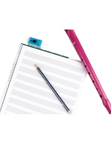 Bloc musica liderpapel pentagrama 3mm folio 20 hojas 100g m2