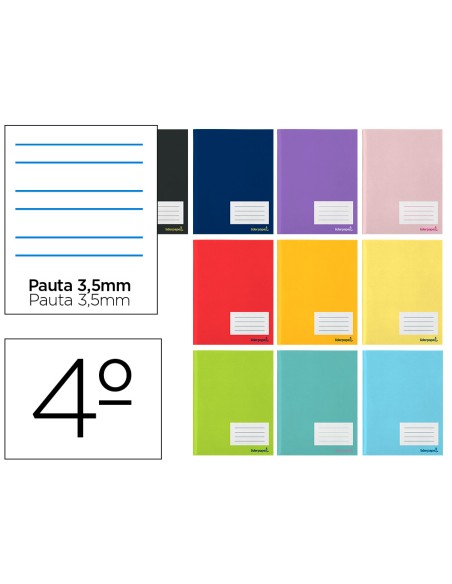 Libreta liderpapel smart a5 32 hojas 60g m2cuadro pauta 4ª 35mm con margen