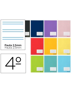 Libreta liderpapel smart a5 32 hojas 60g m2cuadro pauta 5ª 25mm con margen