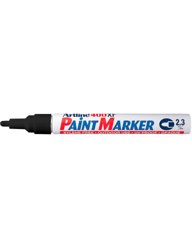 Rotulador artline marcador permanente ek 400 xf negro punta redonda 23 mm metal caucho y plastico