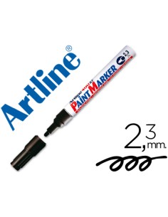 Rotulador artline marcador permanente ek 400 xf negro punta redonda 23 mm metal caucho y plastico