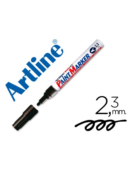 Rotulador artline marcador permanente ek 400 xf negro punta redonda 23 mm metal caucho y plastico Rotulador artline marcador permanente ek 400 xf negro punta redonda 23 mm metal caucho y plastico