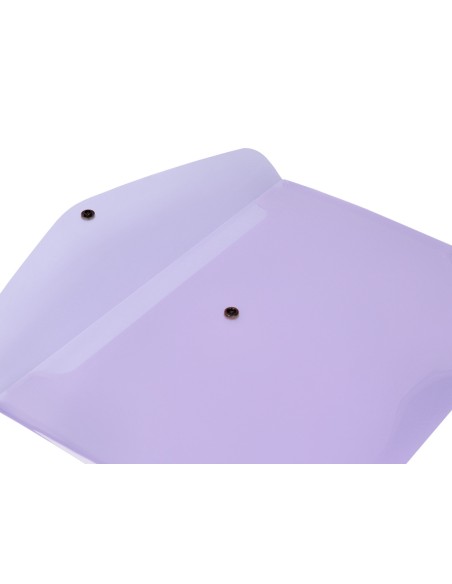 Carpeta liderpapel dossier broche polipropileno din a4 lavanda opaco 50 hojas