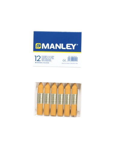 Lapices cera manley unicolor ocre n26 caja de 12 unidades