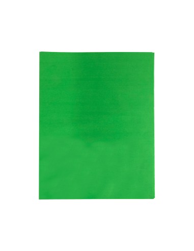 Papel seda liderpapel verde medio 52x76 cm 18 gr paquete de 25 hojas