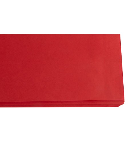 Papel seda liderpapel rojo 52x76 cm 18 gr paquete de 25 hojas