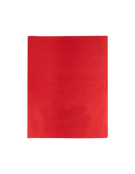 Papel seda liderpapel rojo 52x76 cm 18 gr paquete de 25 hojas