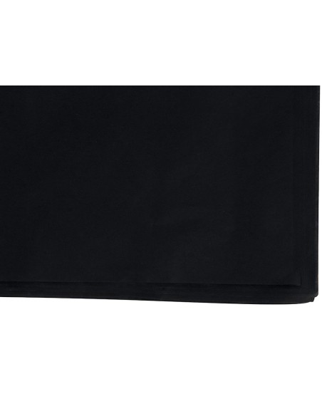 Papel seda liderpapel negro 52x76 cm 18 gr paquete de 25 hojas