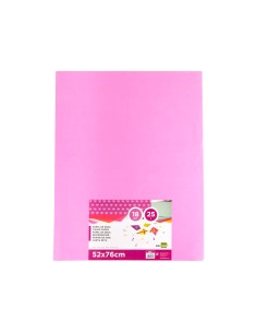 Papel seda liderpapel rosa 52x76 cm 18 gr paquete de 25 hojas