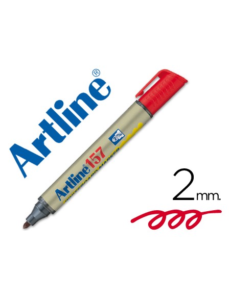 Rotulador artline pizarra ek 157 rojo punta redonda 2 mm