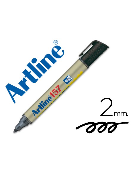 Rotulador artline pizarra ek 157 negro punta redonda 2 mm