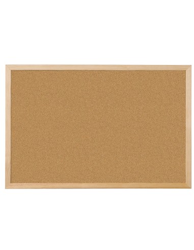 Pizarra corcho q connect 60x40 cm marco de madera