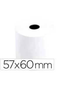 Rollo sumadora termico q connect 57 mm ancho x 60 mm diametro sin bisfenol a