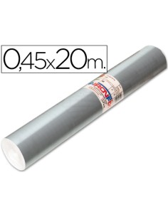 Rollo adhesivo aironfix especial plata 69193 rollo de 20 mt