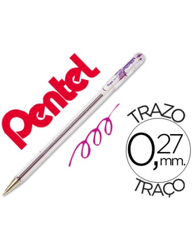 Boligrafo pentel bk 77 v violeta