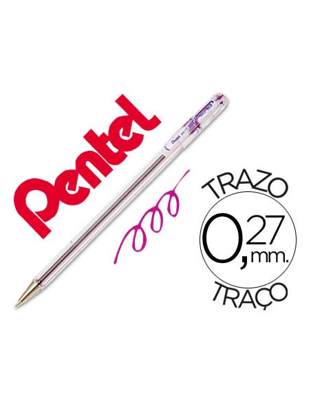 Boligrafo pentel bk 77 v violeta